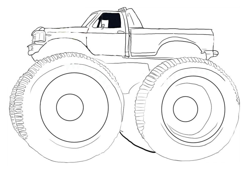 Desenho gratuito Caminhão Monstro #174829 da colecao Transporte para imprimir