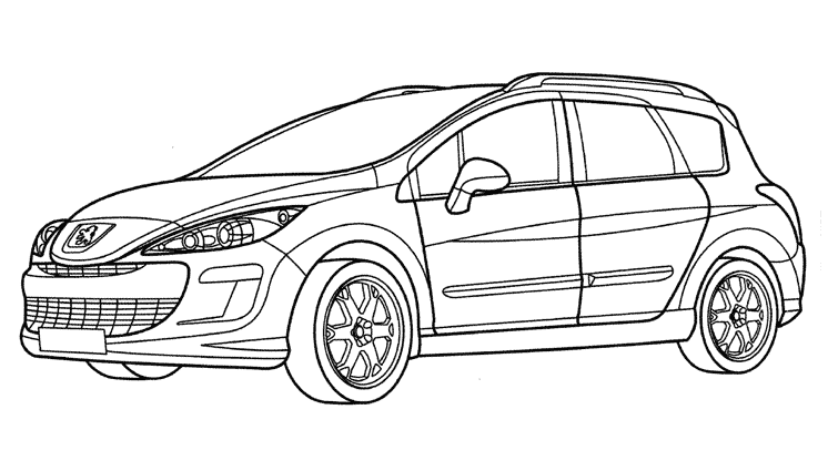 Página para colorir: Carro / Automotivo (Transporte) #146448 - Páginas para Colorir Imprimíveis Gratuitamente