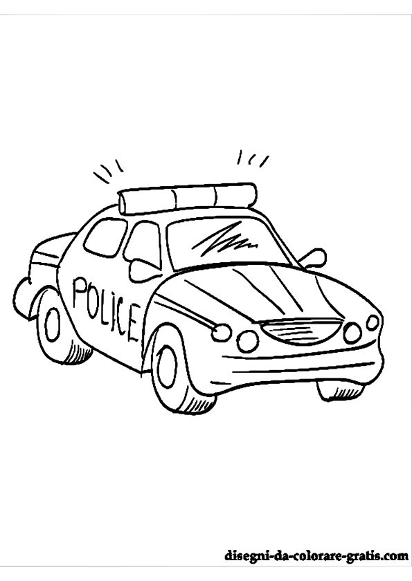 Página para colorir: carro de polícia (Transporte) #142976 - Páginas para Colorir Imprimíveis Gratuitamente