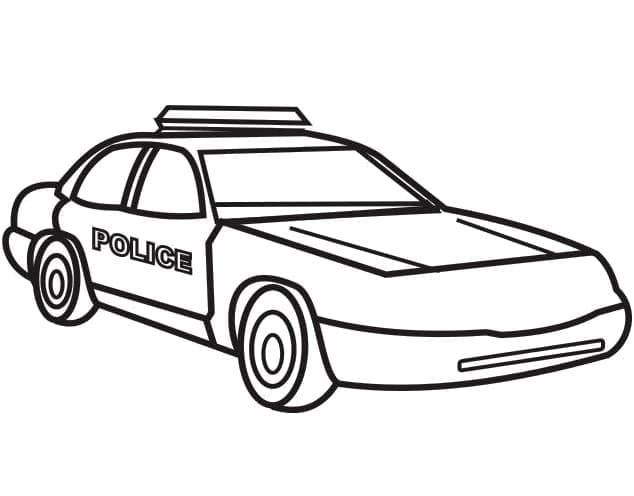 Desenho gratuito Carro de Polícia #198535 da colecao Transporte para imprimir