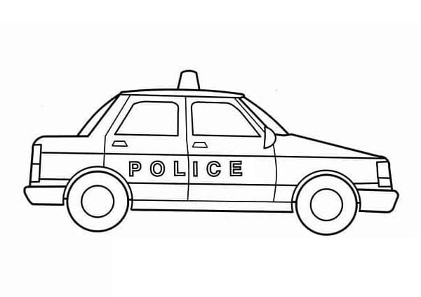 Desenho gratuito Carro de Polícia #198553 da colecao Transporte para imprimir