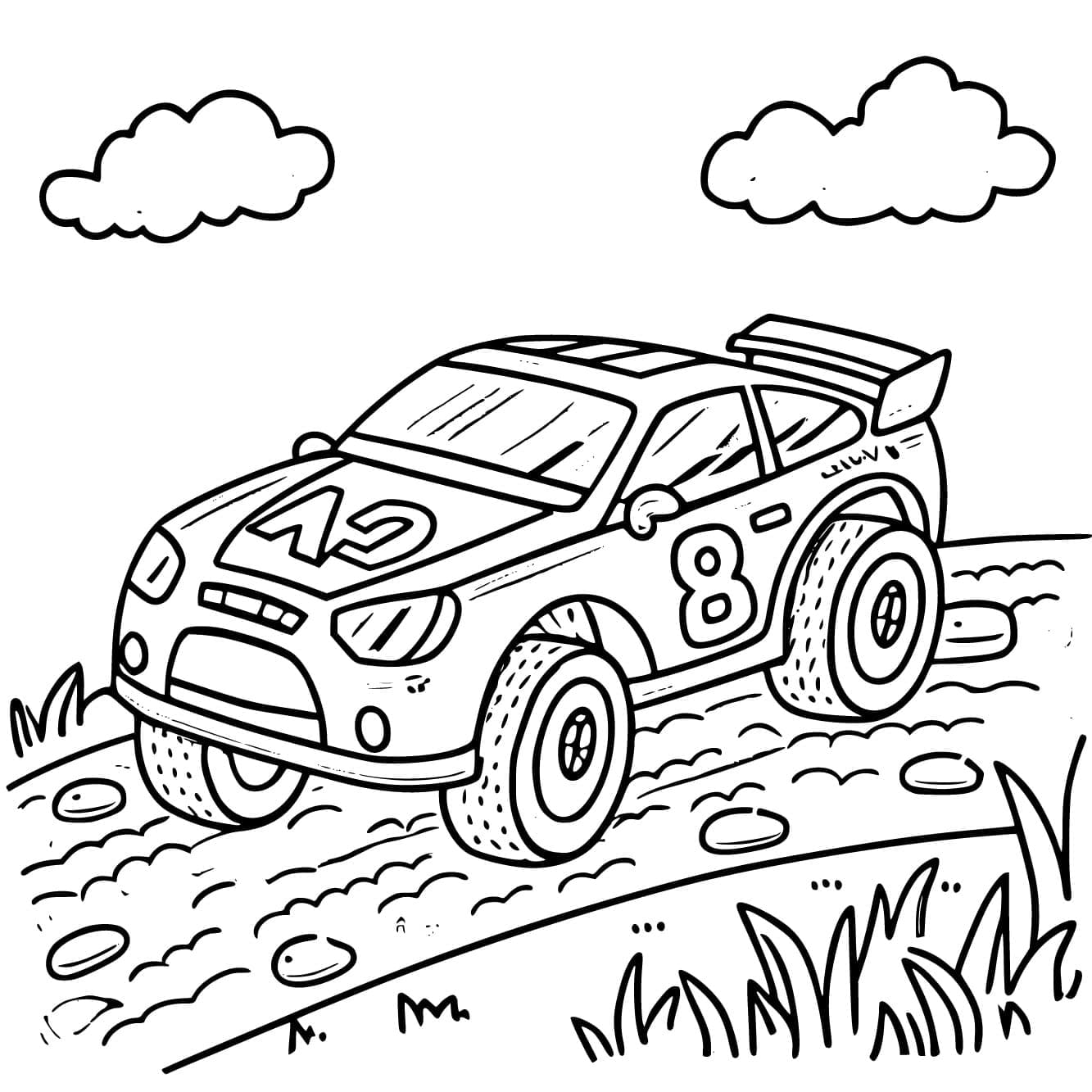 Desenho gratuito Carro de Rally #217360 da colecao Transporte para imprimir