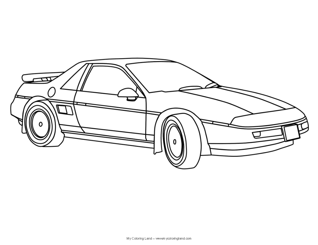 Página para colorir: Carro esportivo / tuning (Transporte) #146928 - Páginas para Colorir Imprimíveis Gratuitamente