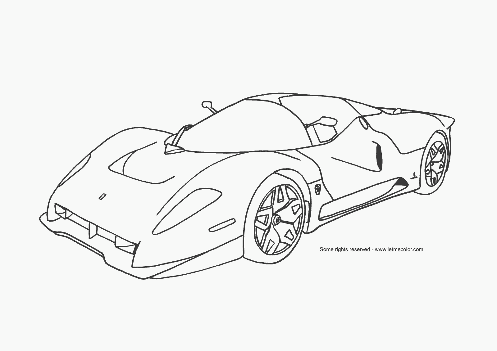 Página para colorir: Carro esportivo / tuning (Transporte) #146952 - Páginas para Colorir Imprimíveis Gratuitamente