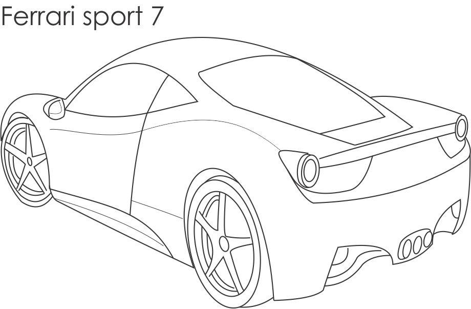 Página para colorir: Carro esportivo / tuning (Transporte) #146993 - Páginas para Colorir Imprimíveis Gratuitamente