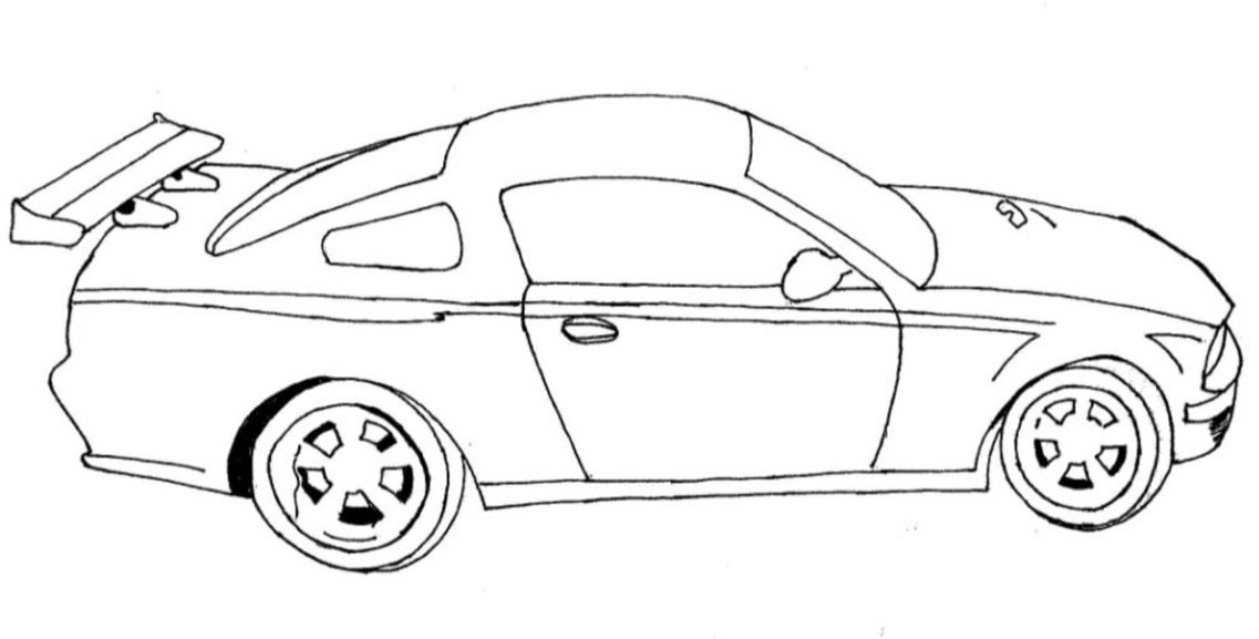 Página para colorir: Carro esportivo / tuning (Transporte) #147040 - Páginas para Colorir Imprimíveis Gratuitamente