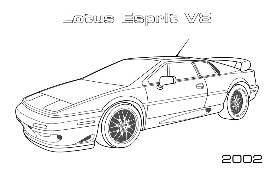 Página para colorir: Carro esportivo / tuning (Transporte) #147052 - Páginas para Colorir Imprimíveis Gratuitamente