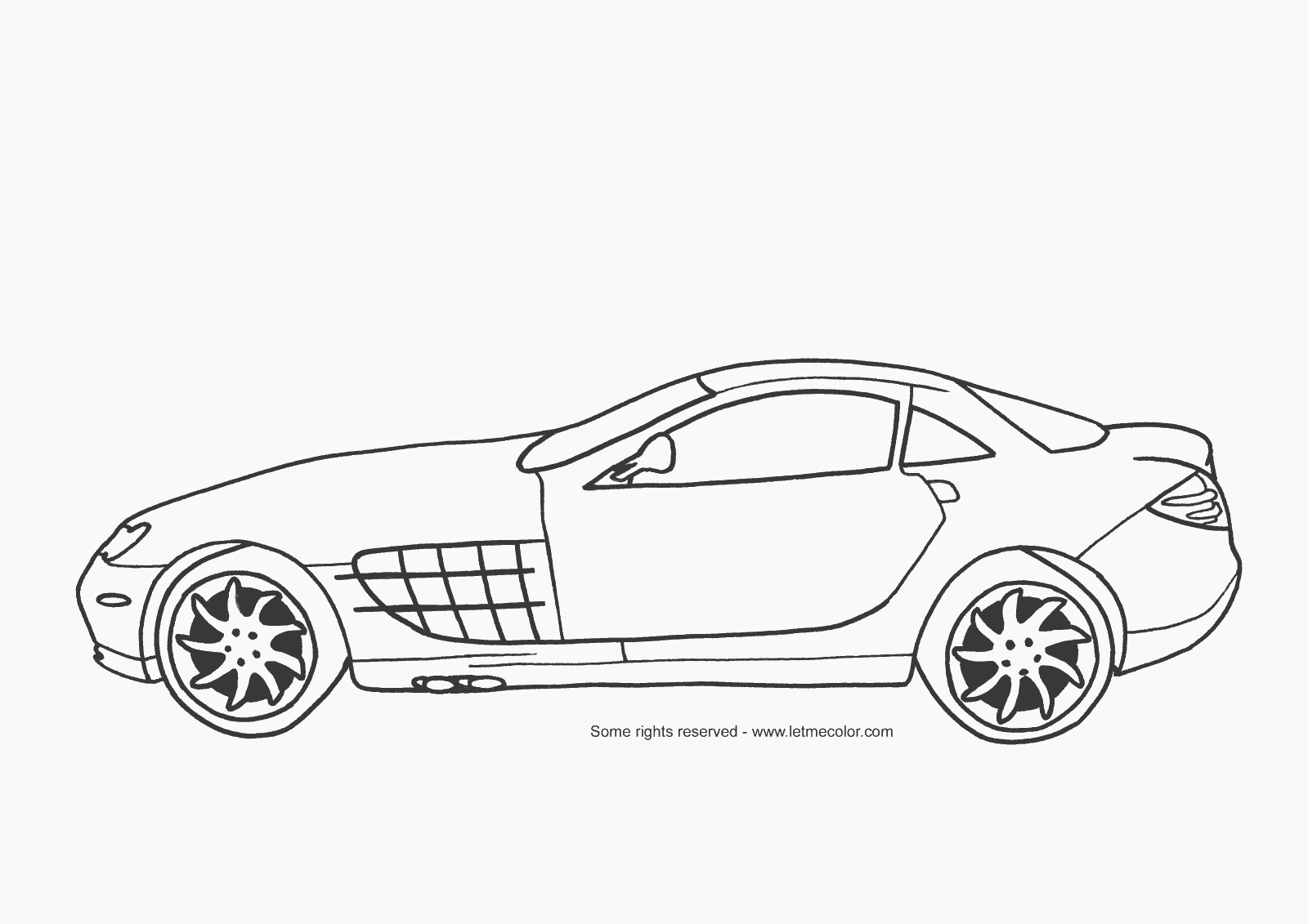 Página para colorir: Carro esportivo / tuning (Transporte) #147075 - Páginas para Colorir Imprimíveis Gratuitamente