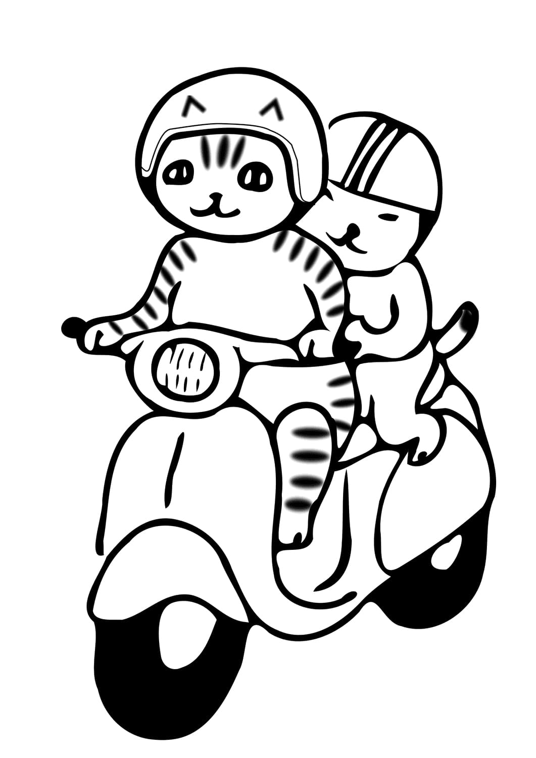 Desenho gratuito Ciclomotor #207551 da colecao Transporte para imprimir