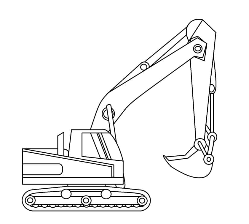 Desenho gratuito Escavadeira #187906 da colecao Transporte para imprimir