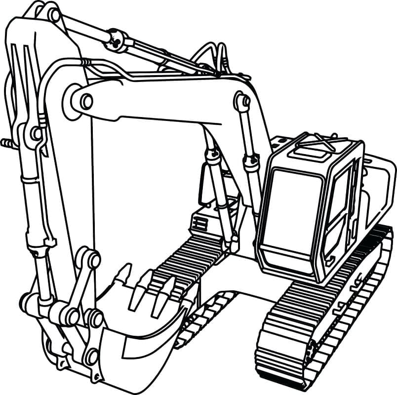 Desenho gratuito Escavadeira #187925 da colecao Transporte para imprimir