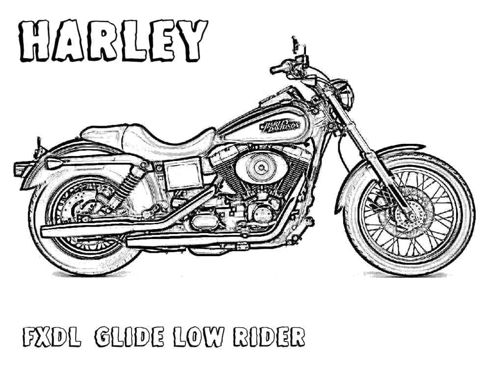 Desenho gratuito Harley-Davidson #210577 da colecao Transporte para imprimir