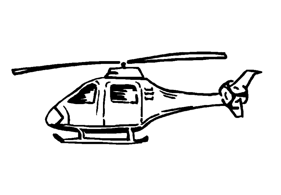 Página para colorir: Helicóptero (Transporte) #136029 - Páginas para Colorir Imprimíveis Gratuitamente