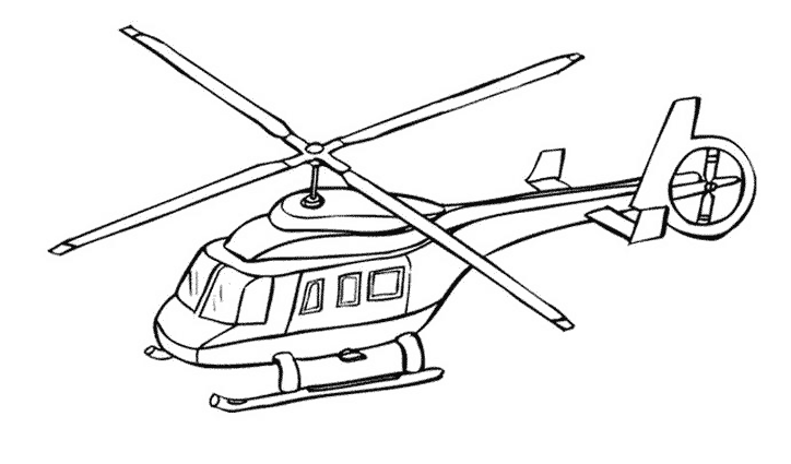 Página para colorir: Helicóptero (Transporte) #136030 - Páginas para Colorir Imprimíveis Gratuitamente
