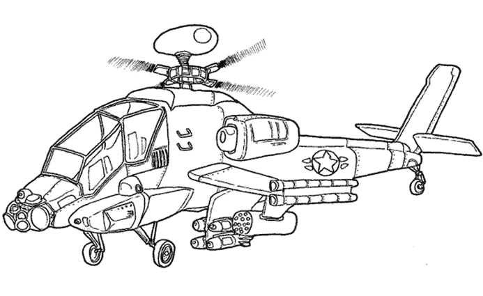 Página para colorir: Helicóptero (Transporte) #136040 - Páginas para Colorir Imprimíveis Gratuitamente