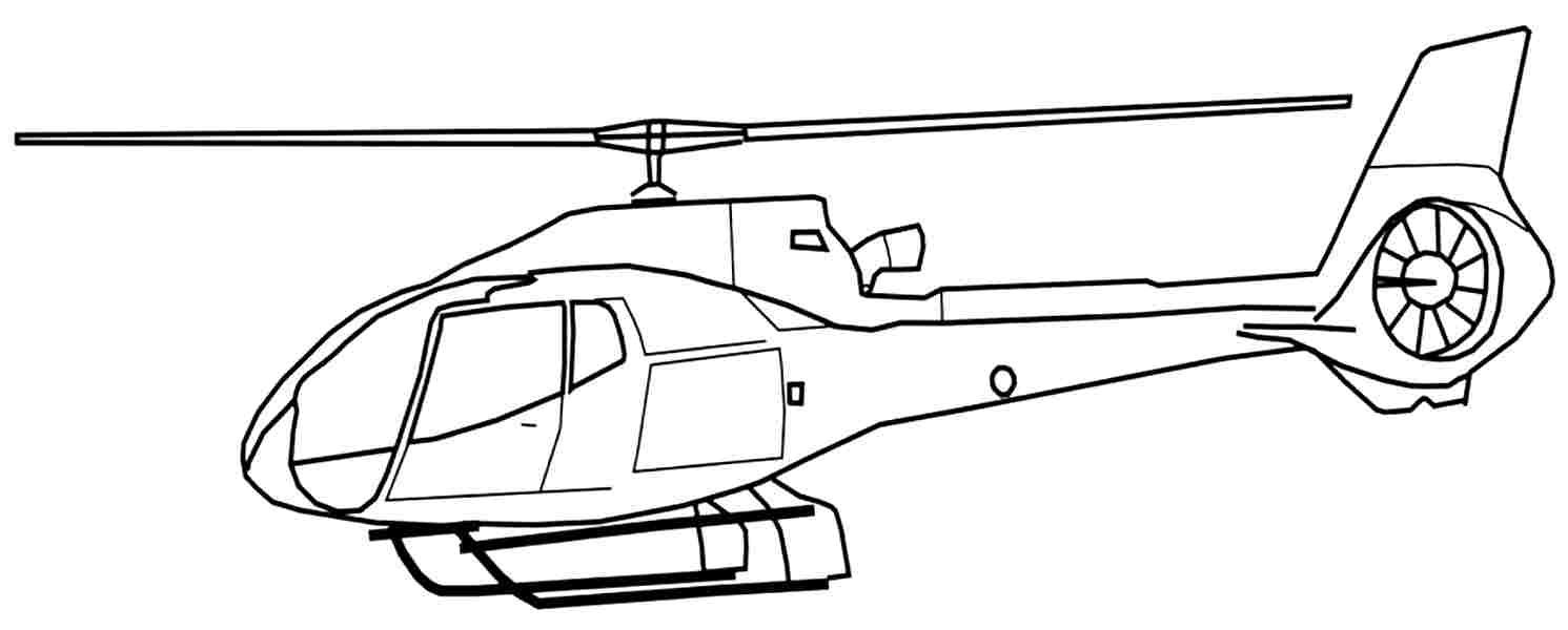 Página para colorir: Helicóptero (Transporte) #136043 - Páginas para Colorir Imprimíveis Gratuitamente