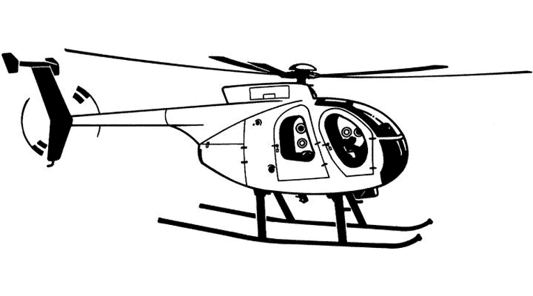 Página para colorir: Helicóptero (Transporte) #136047 - Páginas para Colorir Imprimíveis Gratuitamente