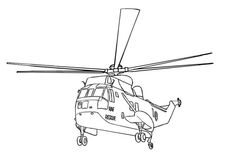 Página para colorir: Helicóptero (Transporte) #136070 - Páginas para Colorir Imprimíveis Gratuitamente