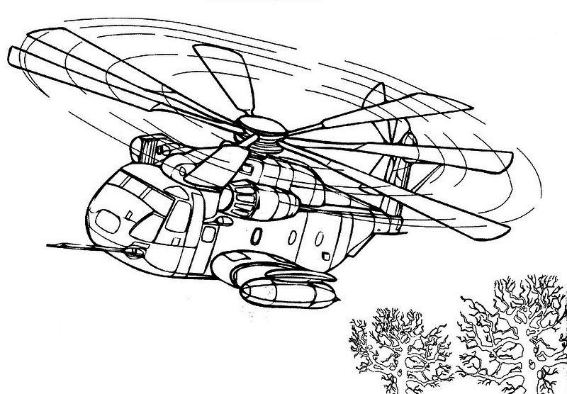 Página para colorir: Helicóptero (Transporte) #136085 - Páginas para Colorir Imprimíveis Gratuitamente