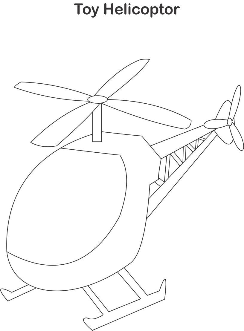 Página para colorir: Helicóptero (Transporte) #136087 - Páginas para Colorir Imprimíveis Gratuitamente