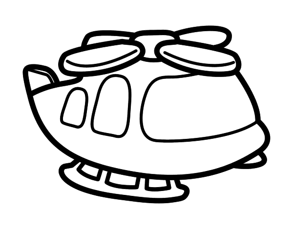 Página para colorir: Helicóptero (Transporte) #136090 - Páginas para Colorir Imprimíveis Gratuitamente