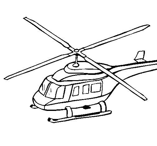 Página para colorir: Helicóptero (Transporte) #136098 - Páginas para Colorir Imprimíveis Gratuitamente