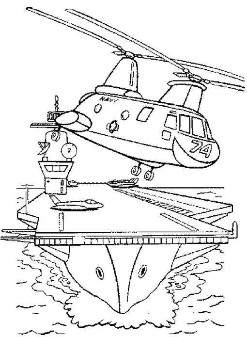 Página para colorir: Helicóptero (Transporte) #136105 - Páginas para Colorir Imprimíveis Gratuitamente