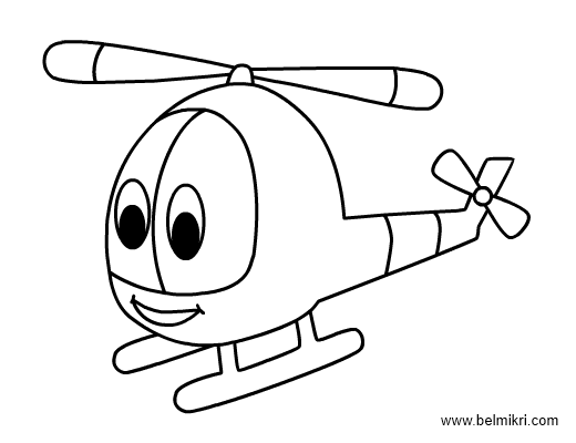 Página para colorir: Helicóptero (Transporte) #136107 - Páginas para Colorir Imprimíveis Gratuitamente