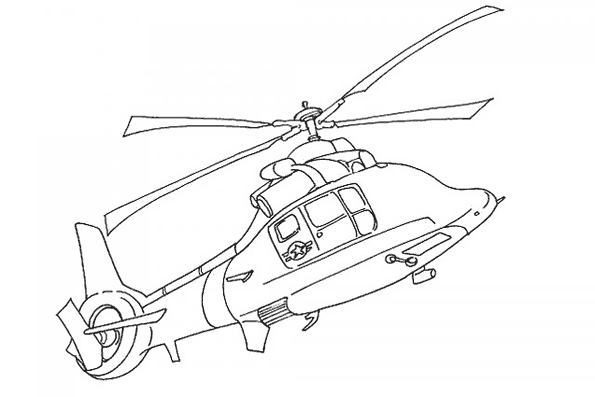 Página para colorir: Helicóptero (Transporte) #136114 - Páginas para Colorir Imprimíveis Gratuitamente