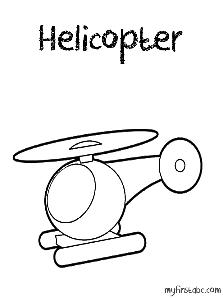 Página para colorir: Helicóptero (Transporte) #136140 - Páginas para Colorir Imprimíveis Gratuitamente