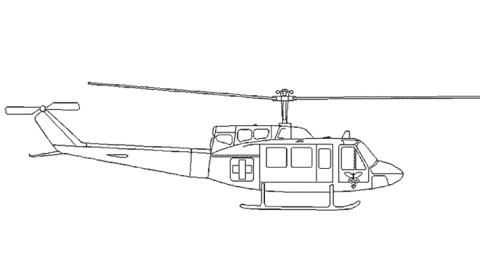 Página para colorir: Helicóptero (Transporte) #136143 - Páginas para Colorir Imprimíveis Gratuitamente
