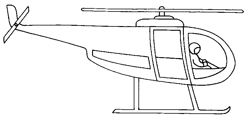 Página para colorir: Helicóptero (Transporte) #136168 - Páginas para Colorir Imprimíveis Gratuitamente