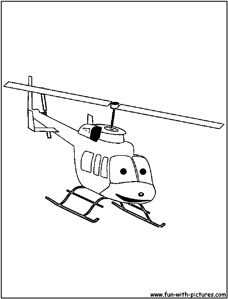 Página para colorir: Helicóptero (Transporte) #136197 - Páginas para Colorir Imprimíveis Gratuitamente