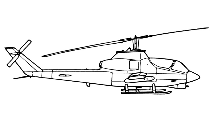 Página para colorir: Helicóptero (Transporte) #136200 - Páginas para Colorir Imprimíveis Gratuitamente