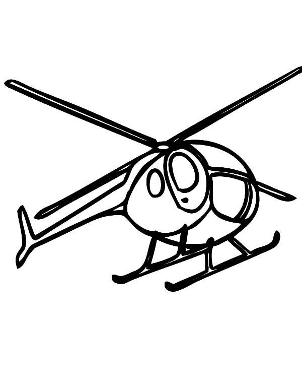 Página para colorir: Helicóptero (Transporte) #136213 - Páginas para Colorir Imprimíveis Gratuitamente