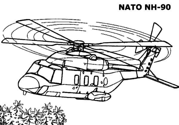 Página para colorir: Helicóptero (Transporte) #136225 - Páginas para Colorir Imprimíveis Gratuitamente