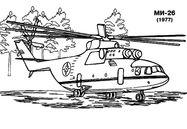 Página para colorir: Helicóptero (Transporte) #136229 - Páginas para Colorir Imprimíveis Gratuitamente