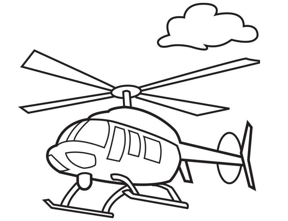 Desenho gratuito Helicóptero #174153 da colecao Transporte para imprimir