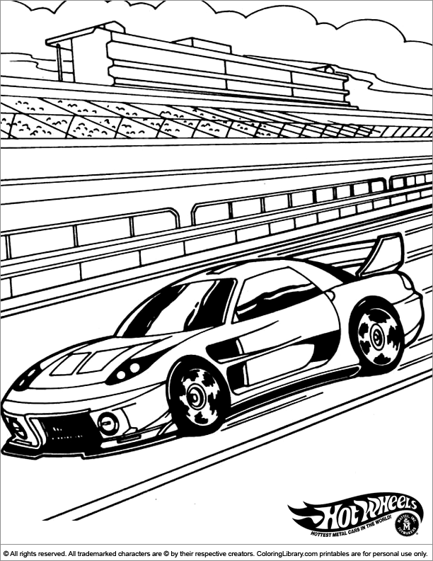 Desenho gratuito Hot Wheels #145900 da colecao Transporte para imprimir