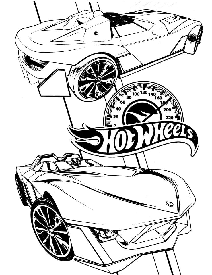 Desenho gratuito Hot Wheels #174772 da colecao Transporte para imprimir