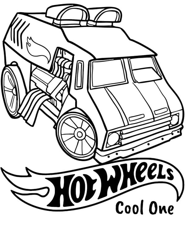 Desenho gratuito Hot Wheels #218462 da colecao Transporte para imprimir