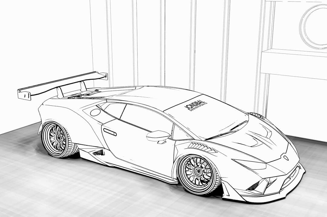 Desenho gratuito Lamborghini #174223 da colecao Transporte para imprimir