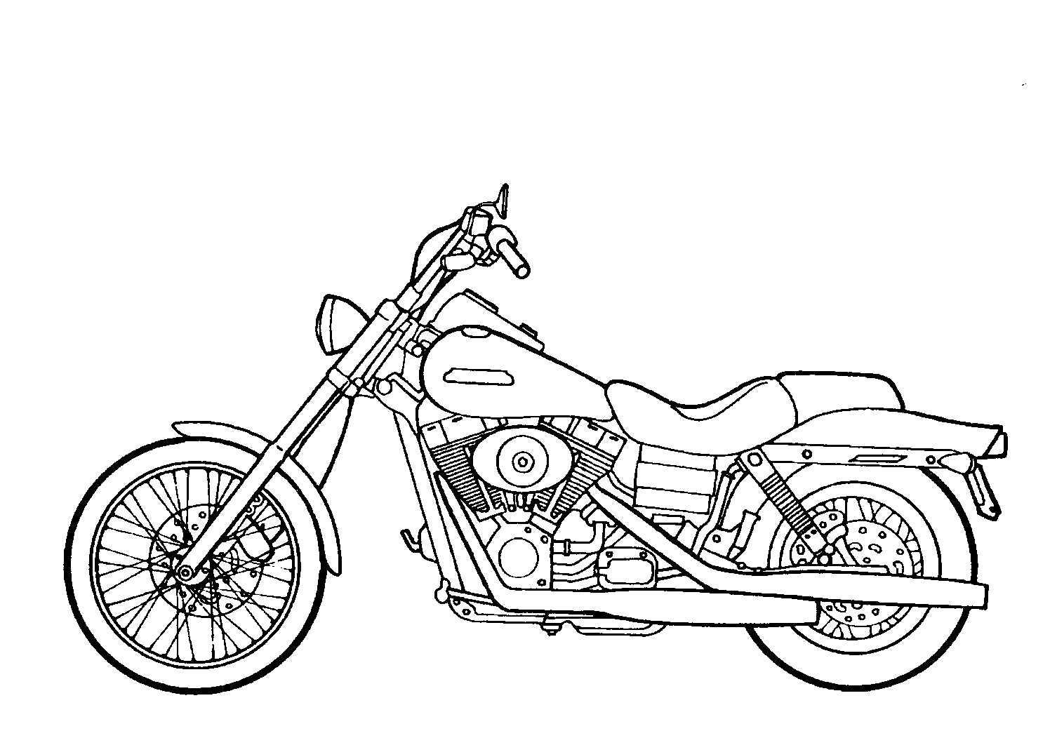 Página para colorir: moto (Transporte) #136248 - Páginas para Colorir Imprimíveis Gratuitamente