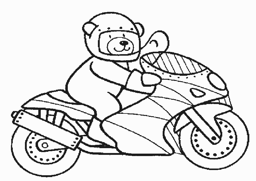 Motocicleta Desenho Para Colorir - Ultra Coloring Pages