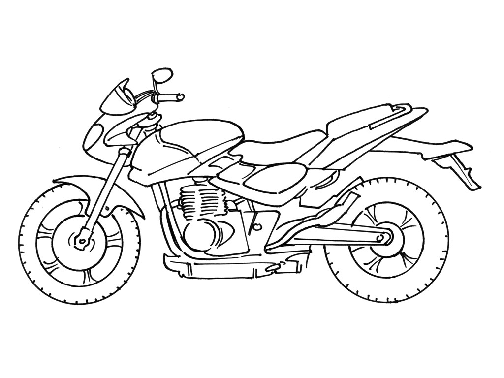 Página para colorir: moto (Transporte) #136265 - Páginas para Colorir Imprimíveis Gratuitamente