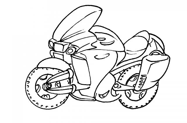 Página para colorir: moto (Transporte) #136280 - Páginas para Colorir Imprimíveis Gratuitamente