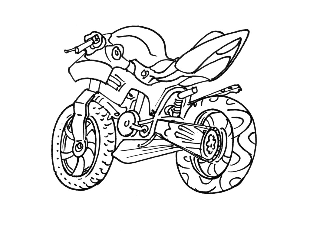 Página para colorir: moto (Transporte) #136297 - Páginas para Colorir Imprimíveis Gratuitamente
