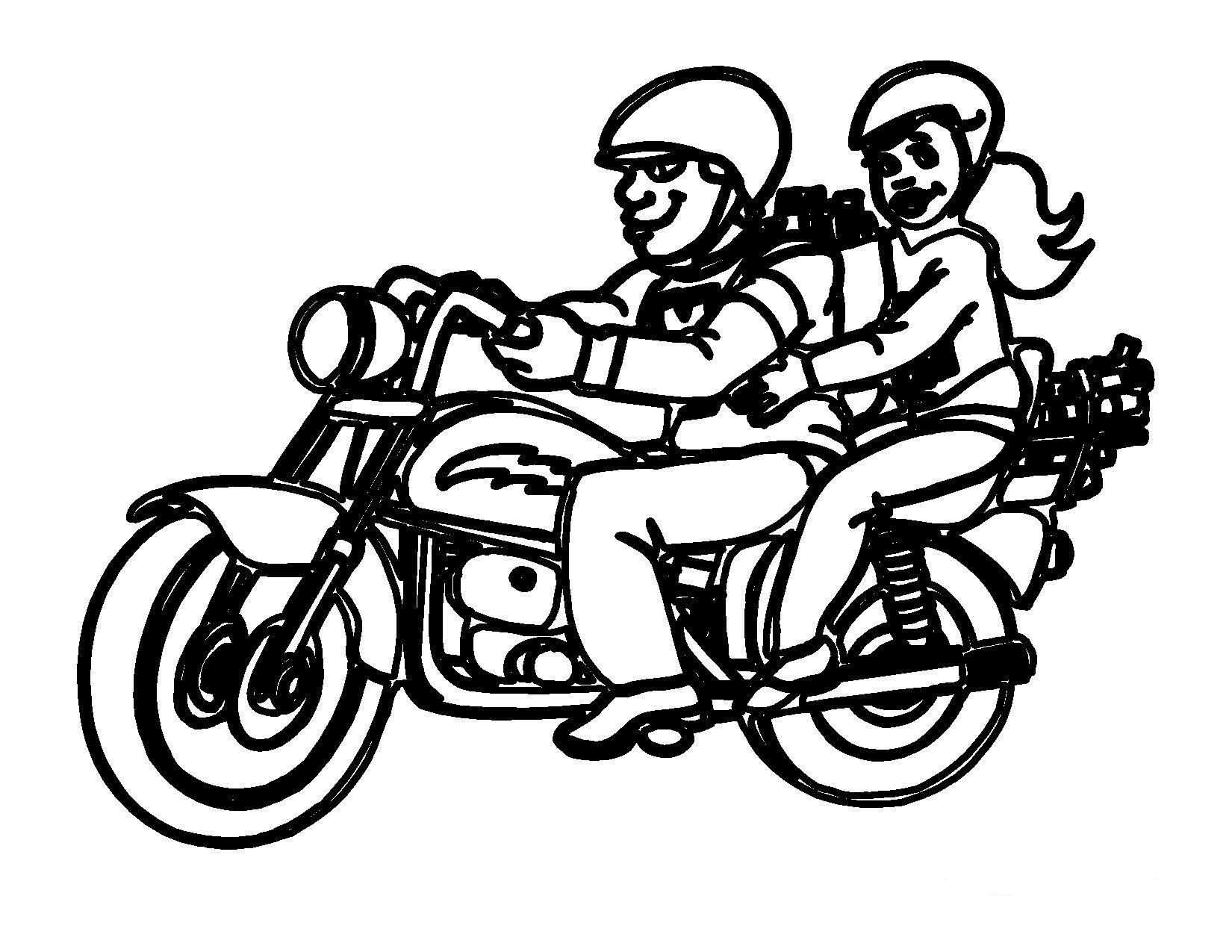 Página para colorir: moto (Transporte) #136300 - Páginas para Colorir Imprimíveis Gratuitamente