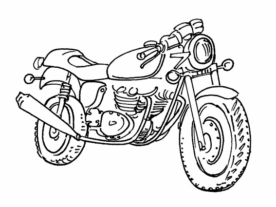 Página para colorir: moto (Transporte) #136316 - Páginas para Colorir Imprimíveis Gratuitamente
