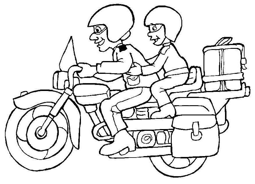 Página para colorir: moto (Transporte) #136349 - Páginas para Colorir Imprimíveis Gratuitamente